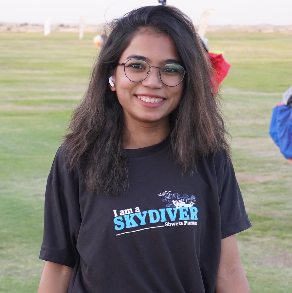 Skydiver Shweta