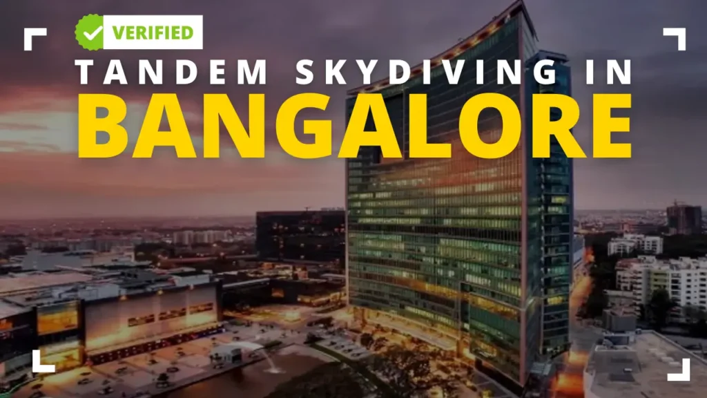 Tandem skydiving in Bangalore india